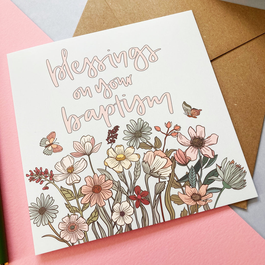 Blessings on Your Baptism Card