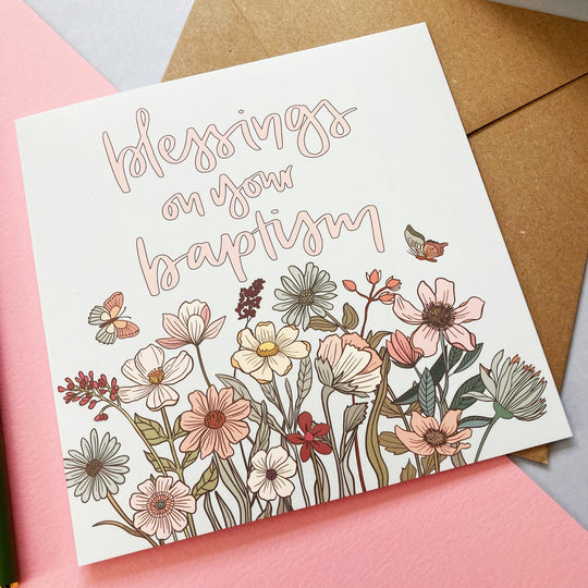 Blessings on Your Baptism Card