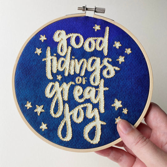 Good Tidings of Great Joy Christmas Christian Embroidery Kit
