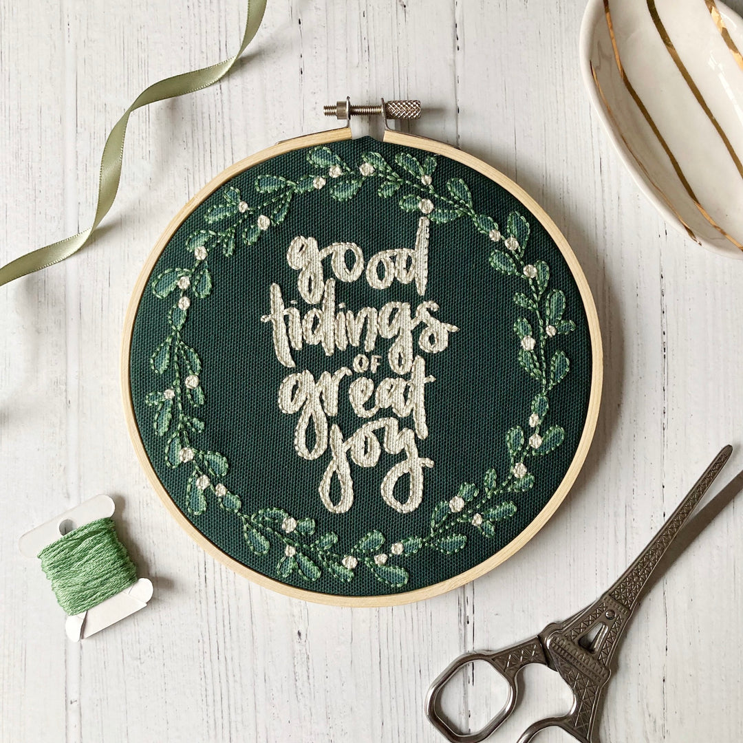 Good Tidings of Great Joy Christmas Christian Embroidery Kit