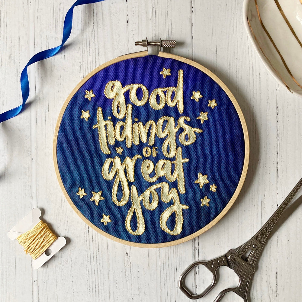 Good Tidings of Great Joy Christmas Christian Embroidery Kit