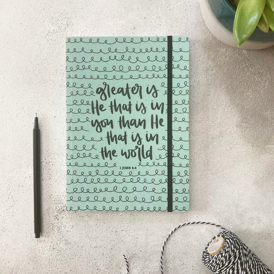 Greater is He that is in you - Lined Journal