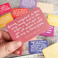 Hope in a Tin - 15 Hand-Lettered Scripture Cards