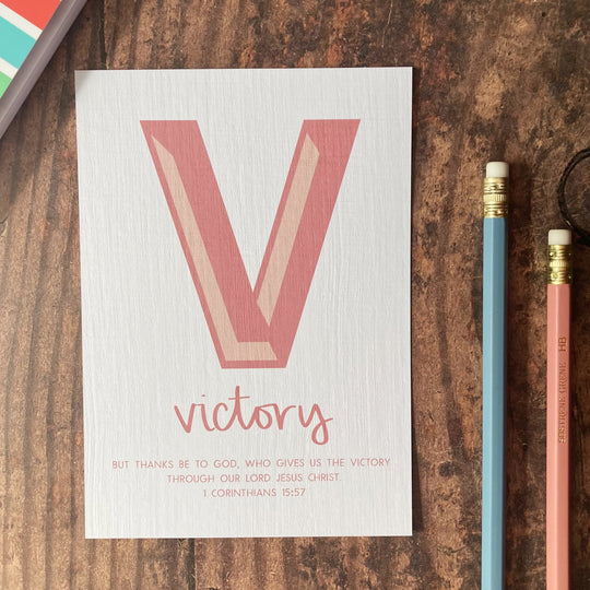 Letter V - A6 Bible Alphabet Print
