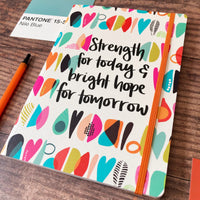 Strength and Bright Hope - Lined Journal