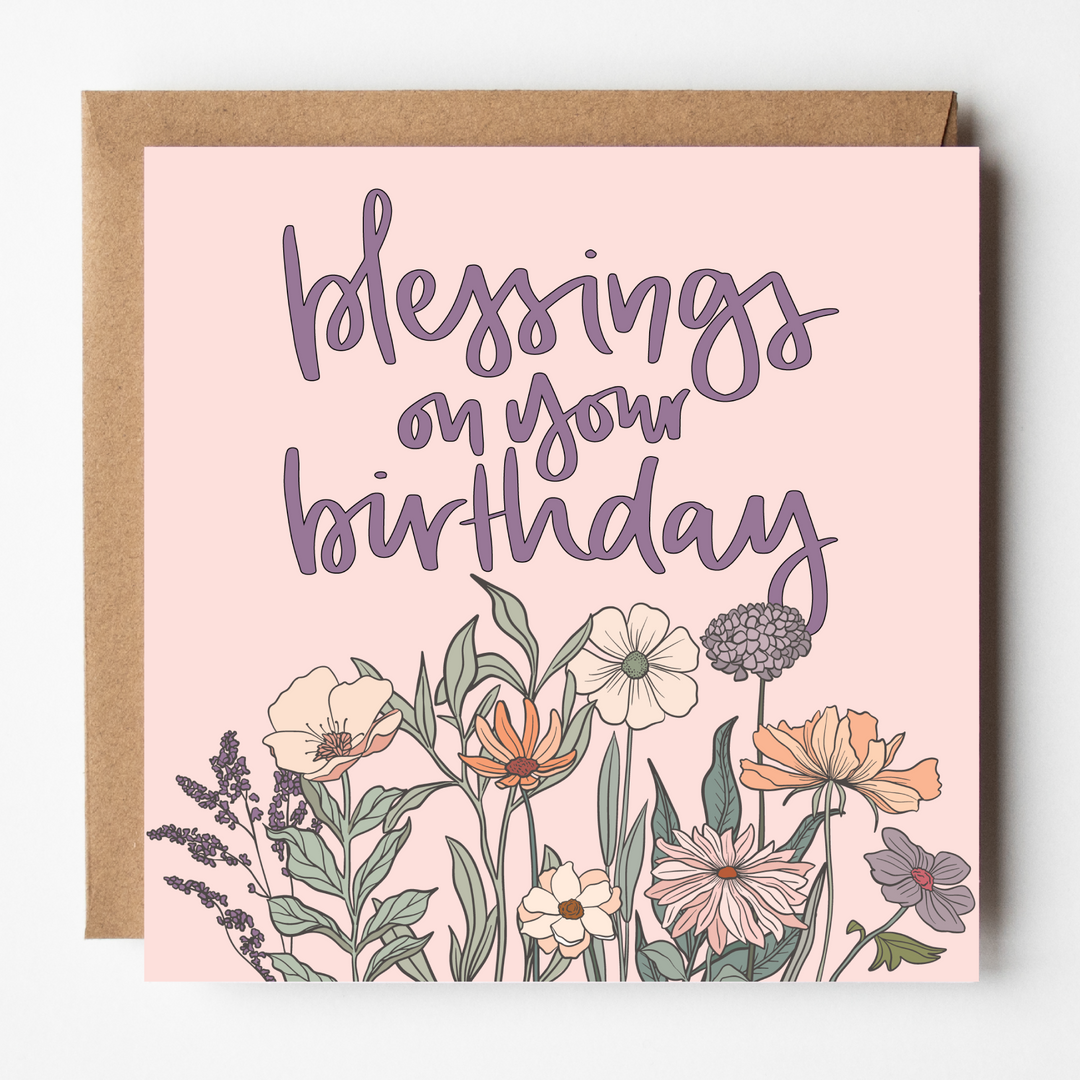 Blessings on Your Birthday Card