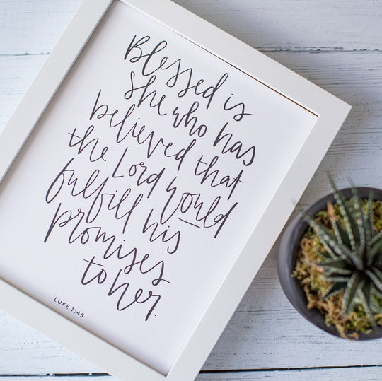 Blessed is She Print