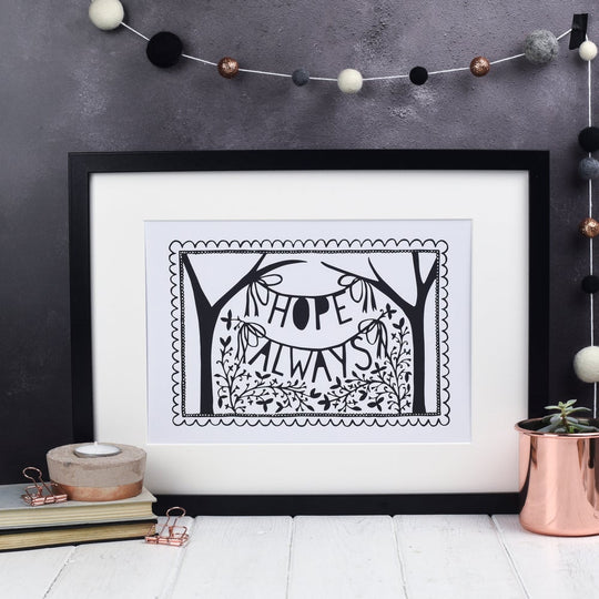 Hope Always Folk Art Print