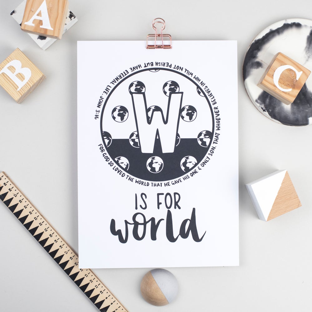 Letter W - Bible Alphabet Print – Hope And Ginger