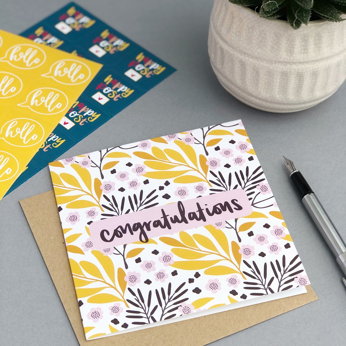 Congratulations Card – Hope and Ginger, image size:1199x1200