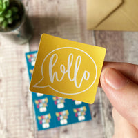 hello hello sticker - part of the happy post sticker pack