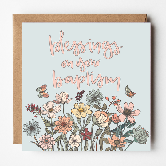 Blessings on Your Baptism Card