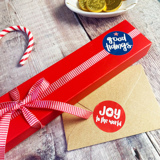 Joyful Christian Christmas Sticker Set (30 or 60 Stickers)