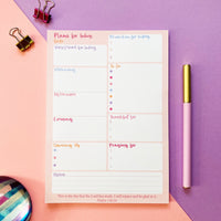 Daily Planner - A5 Planner Pad