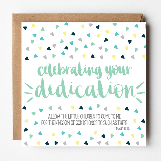 Dedication Greetings Card