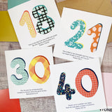 40th Birthday/ Anniversary Contemporary Christian Card