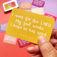 Hope in a Tin - 15 Hand-Lettered Scripture Cards