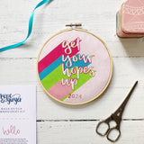 Get Your Hopes Up 2024 Christian Embroidery Kit