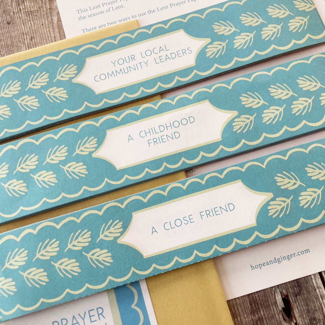 Lent Prayer Paper Chain Set