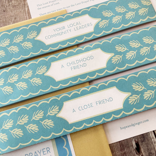 Lent Prayer Paper Chain Set