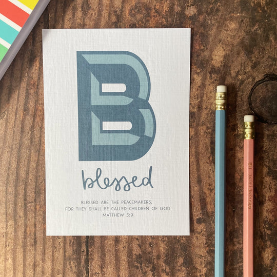 Letter B - A6 Bible Alphabet Print