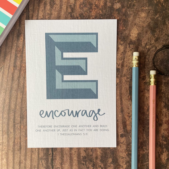 Letter E - A6 Bible Alphabet Print