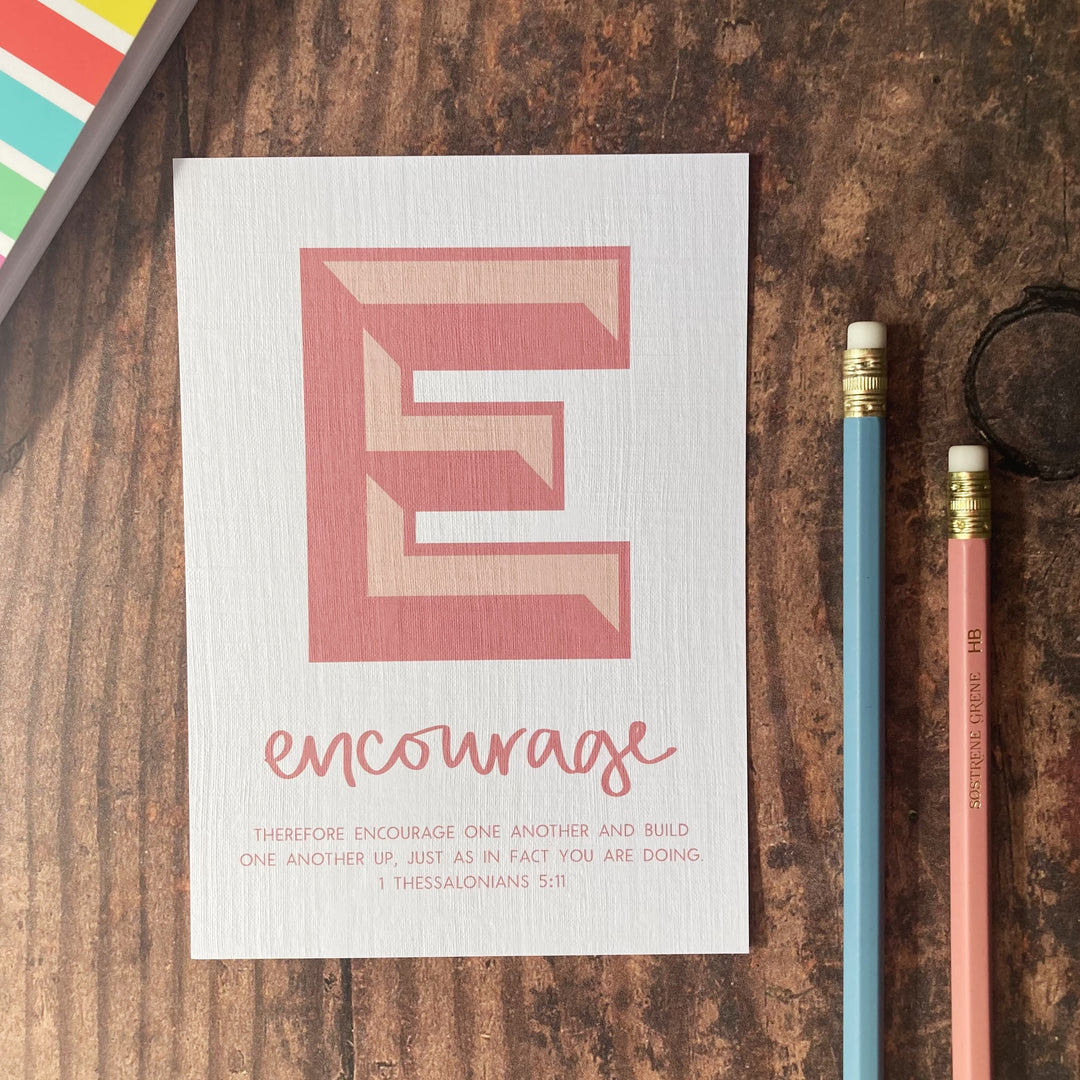 Letter E - A6 Bible Alphabet Print