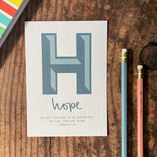 Letter H - A6 Bible Alphabet Print