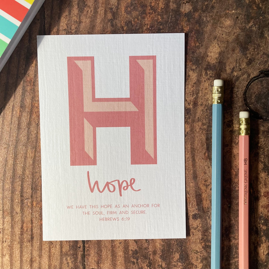 Letter H - A6 Bible Alphabet Print
