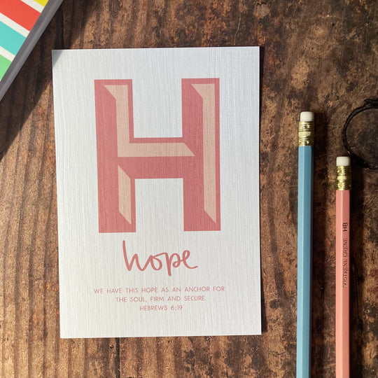 Letter H - A6 Bible Alphabet Print