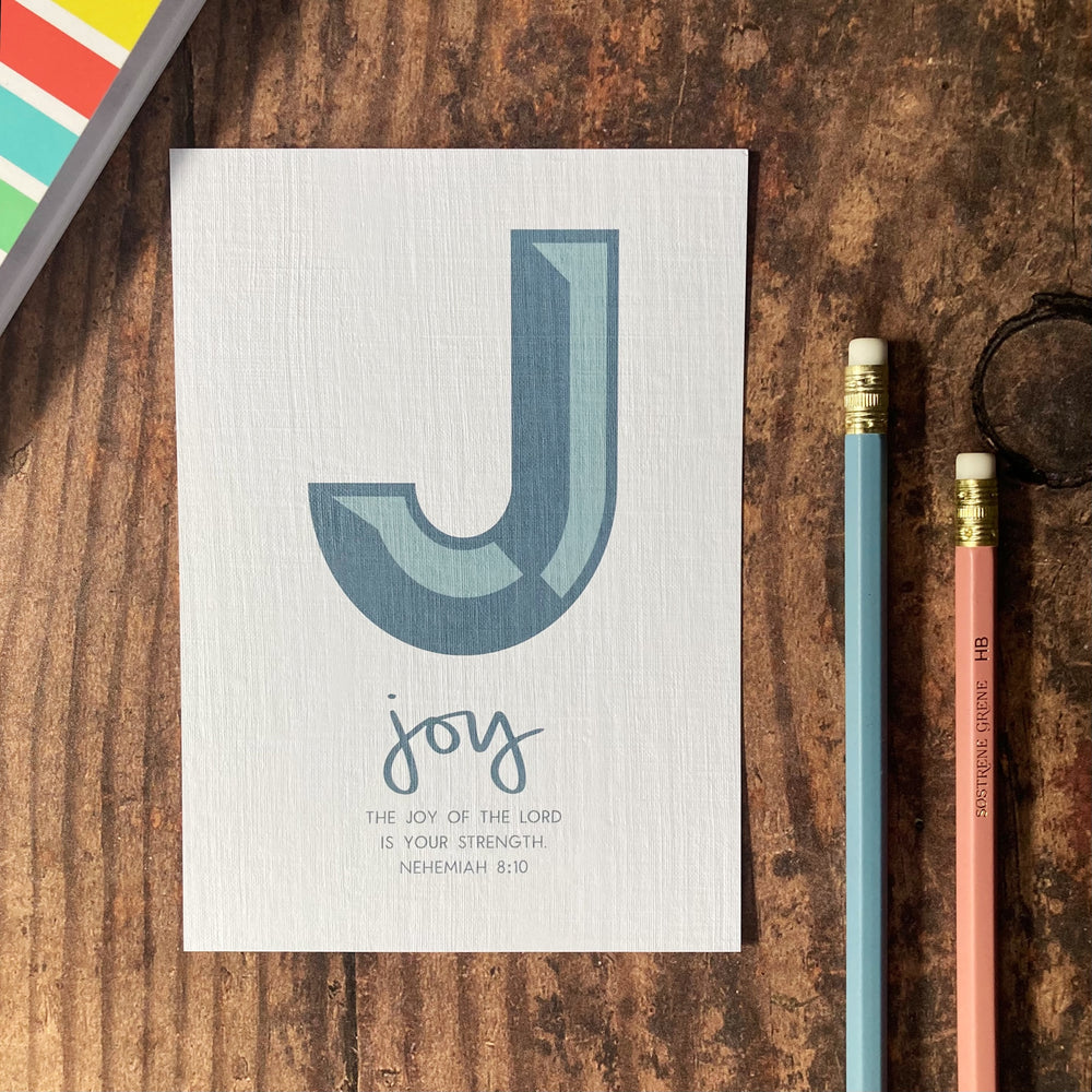 Letter J - A6 Bible Alphabet Print