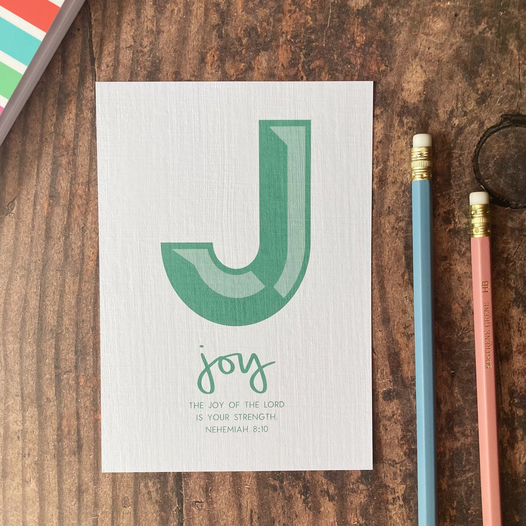 Letter J - A6 Bible Alphabet Print
