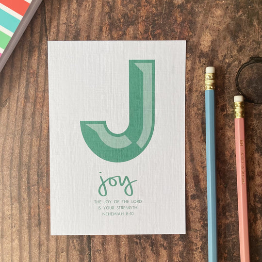 Letter J - A6 Bible Alphabet Print