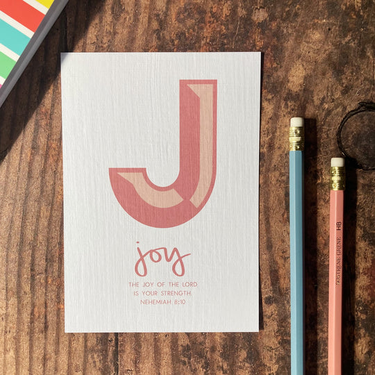 Letter J - A6 Bible Alphabet Print
