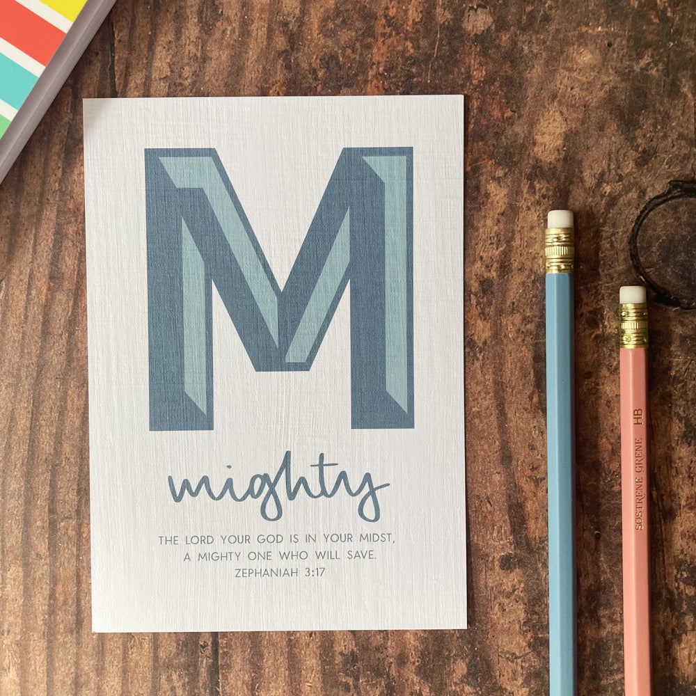 Letter M - A6 Bible Alphabet Print
