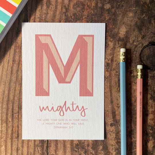 Letter M - A6 Bible Alphabet Print