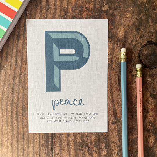 Letter P - A6 Bible Alphabet Print
