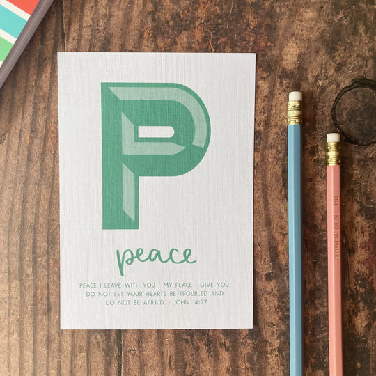 Letter P - A6 Bible Alphabet Print