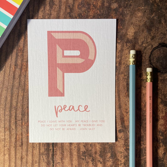 Letter P - A6 Bible Alphabet Print