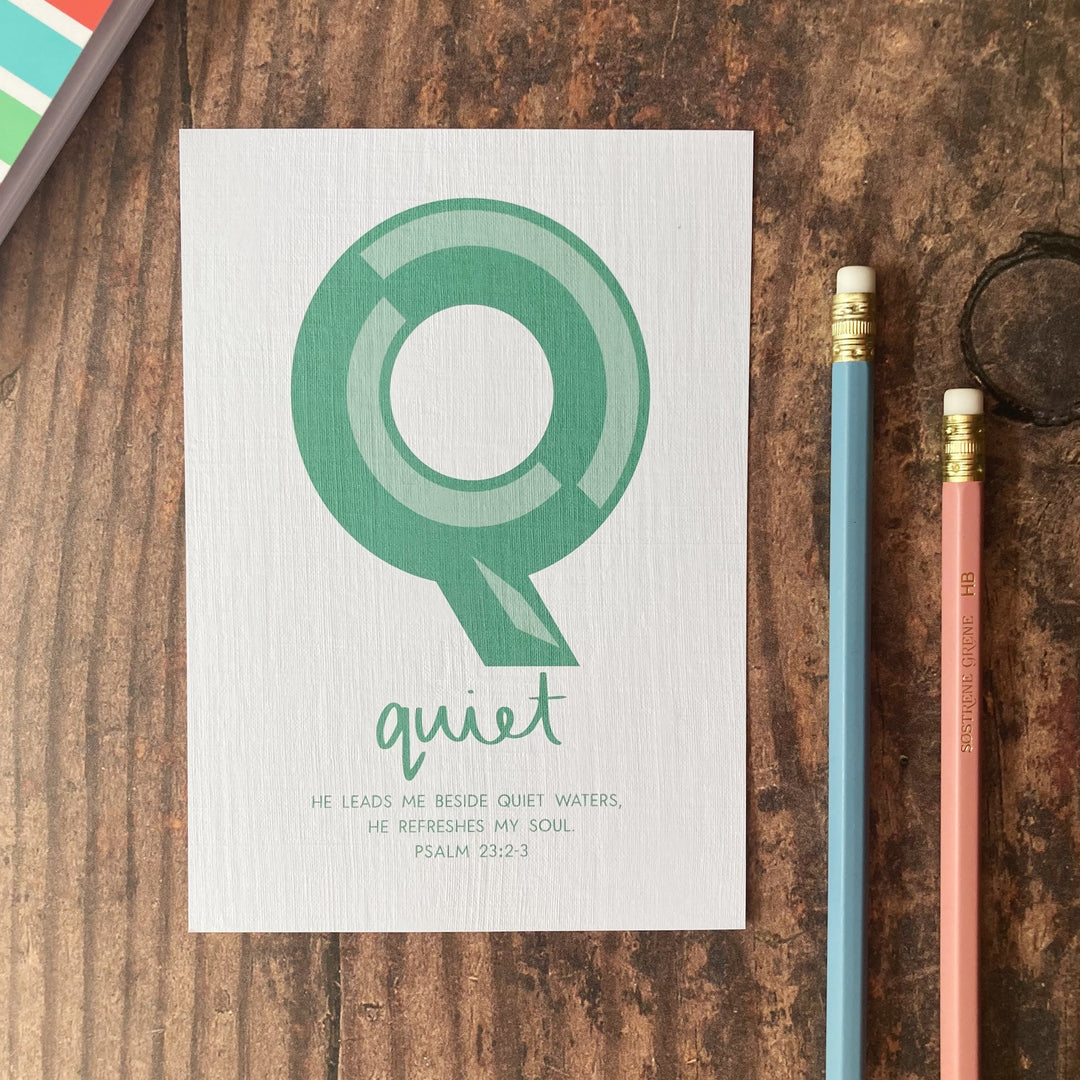 Letter Q - A6 Bible Alphabet Print