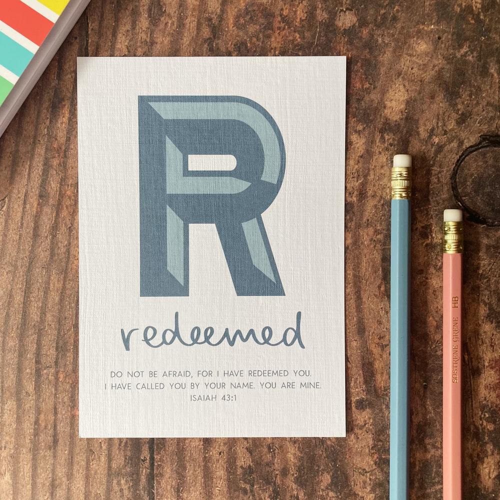 Letter R - A6 Bible Alphabet Print