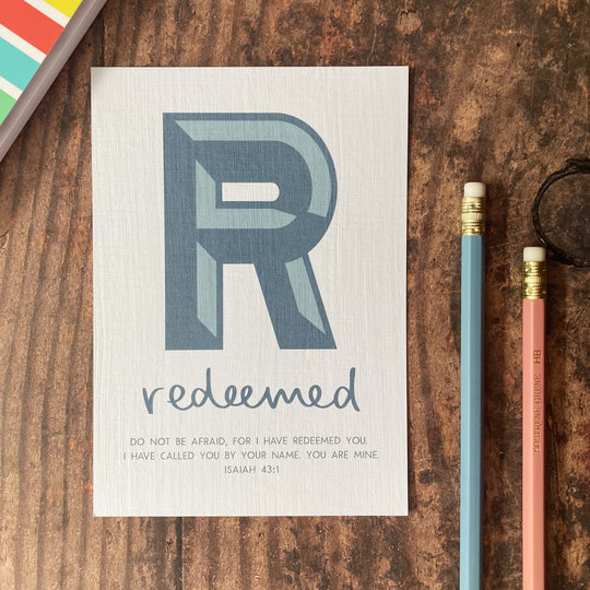Letter R - A6 Bible Alphabet Print