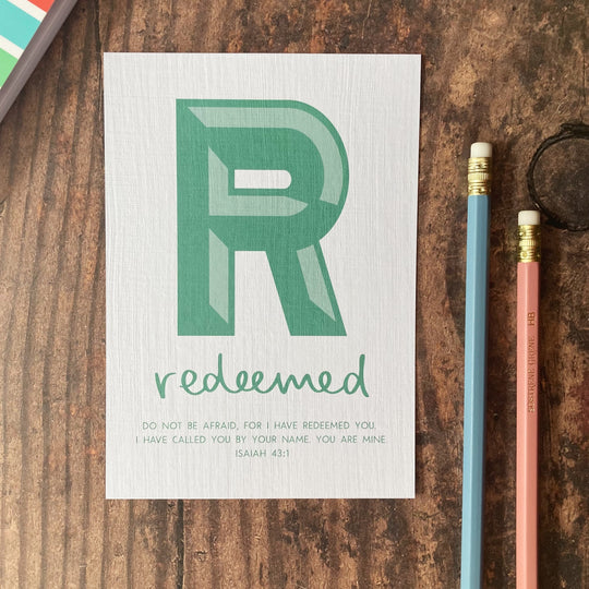 Letter R - A6 Bible Alphabet Print