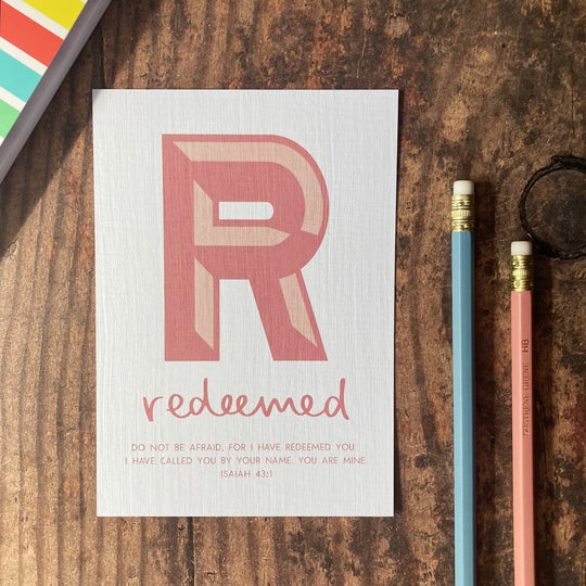 Letter R - A6 Bible Alphabet Print