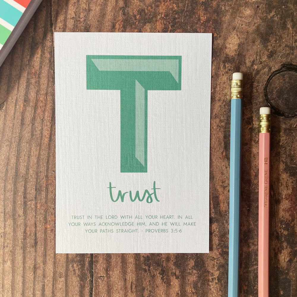 Letter T - A6 Bible Alphabet Print