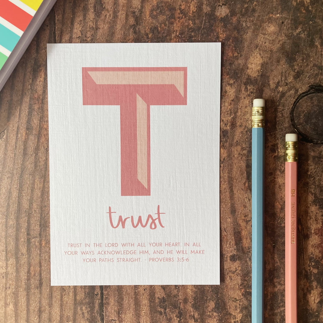 Letter T - A6 Bible Alphabet Print