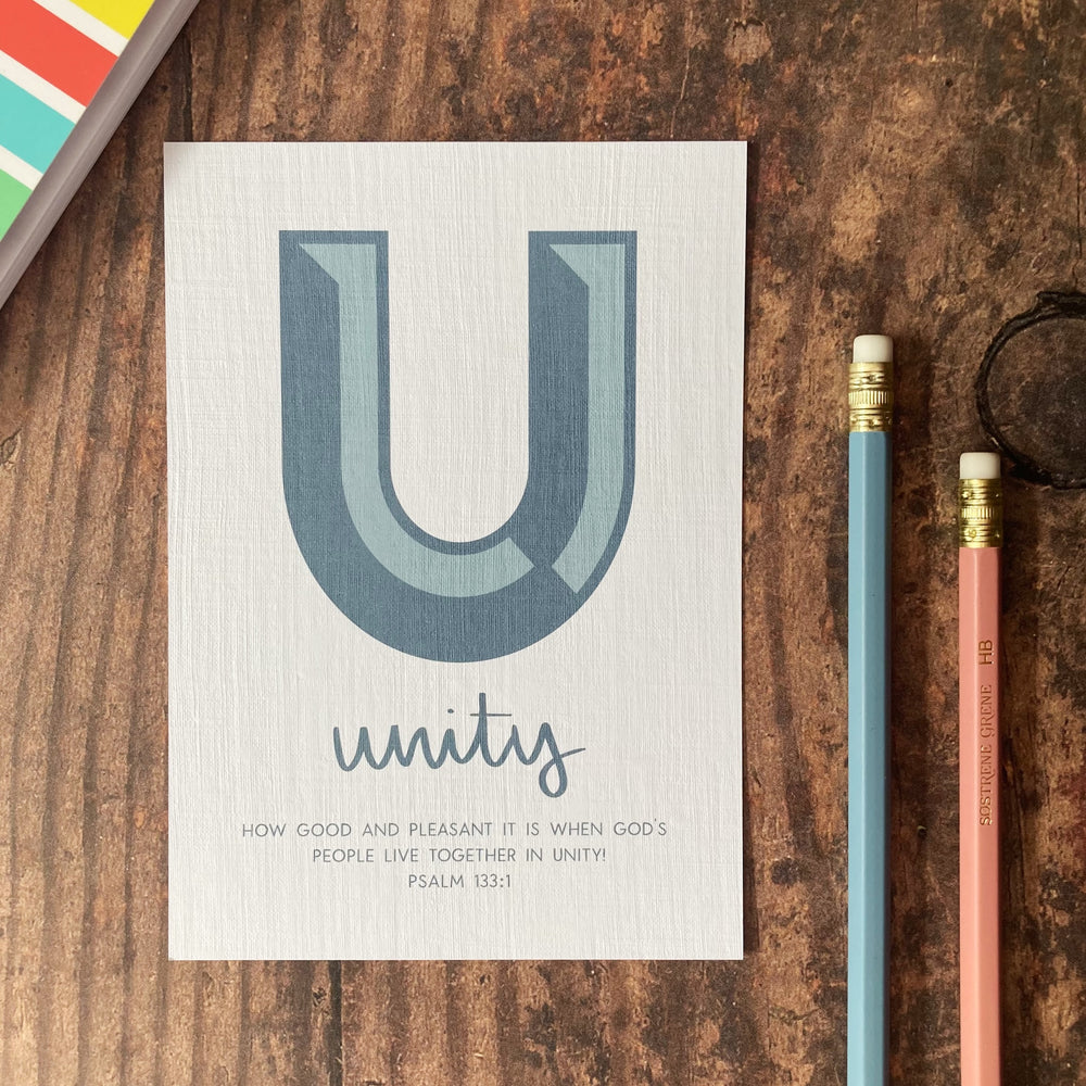 Letter U - A6 Bible Alphabet Print