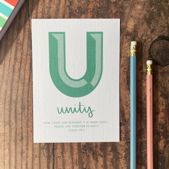 Letter U - A6 Bible Alphabet Print