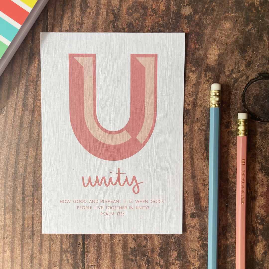 Letter U - A6 Bible Alphabet Print