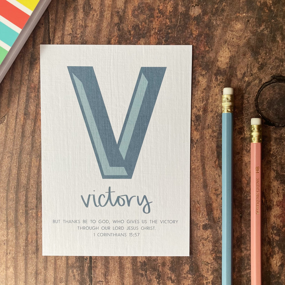 Letter V - A6 Bible Alphabet Print